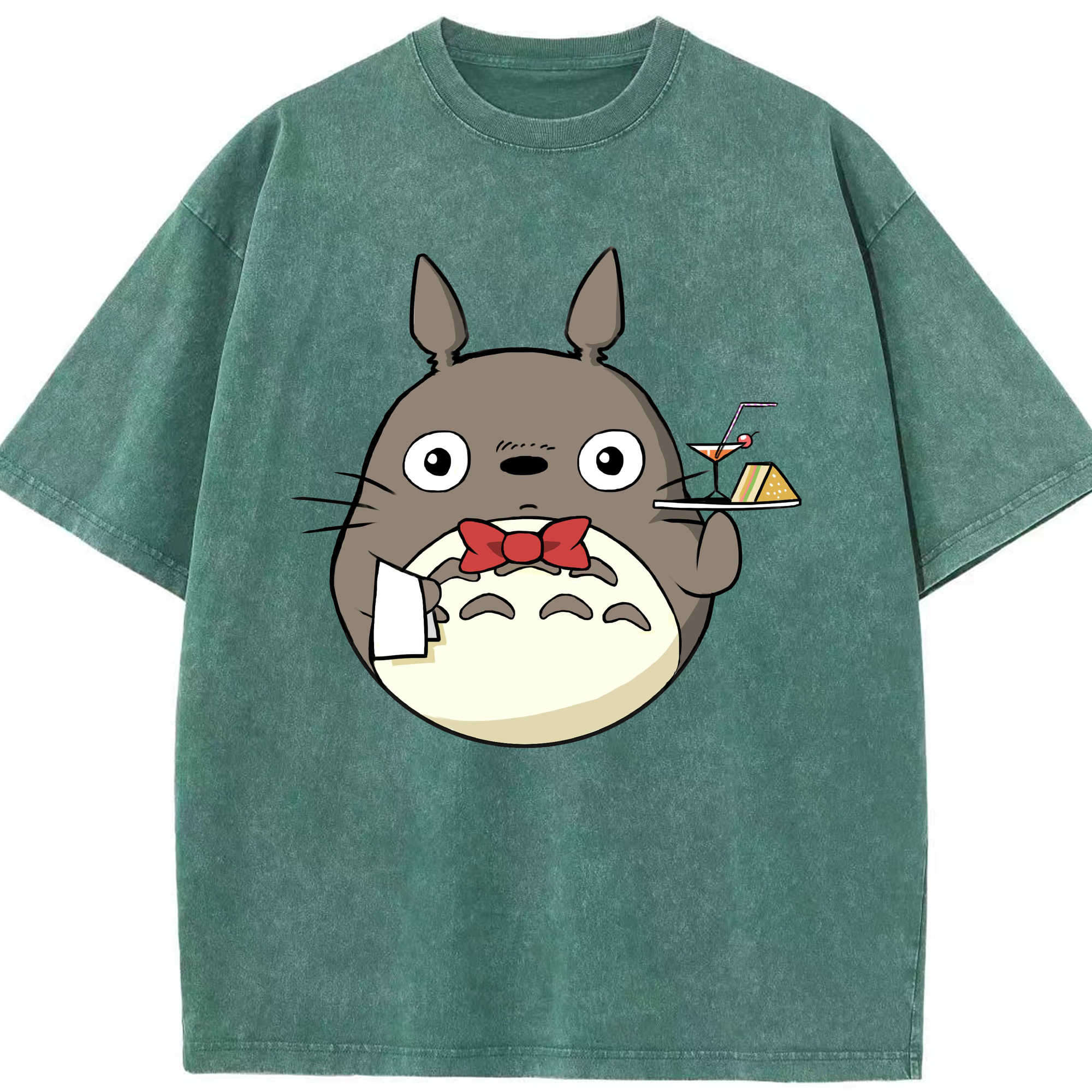 （画像用） となりのトトロ 草壁メイ 草壁サツキ My Neighbor Totoro Satsuki Kusakabe Mei Kusakabe 綿100% ヴィンテージ風 半袖Tシャツ（フロントプリント）